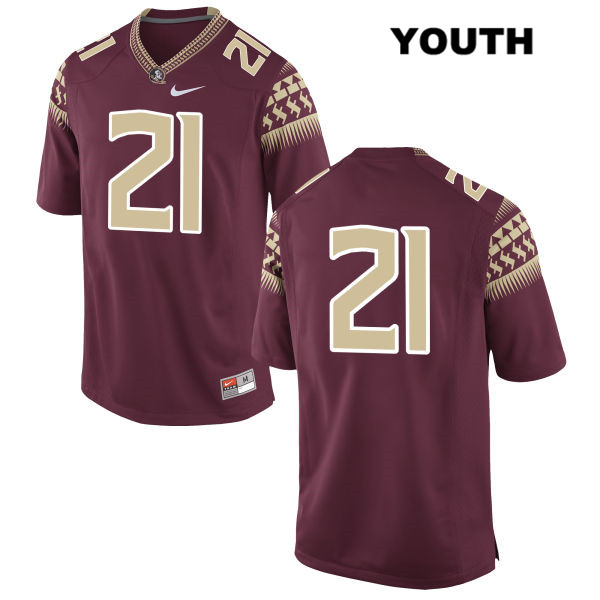 Youth NCAA Nike Florida State Seminoles #21 Marvin Wilson College No Name Red Stitched Authentic Football Jersey JPL8069YA